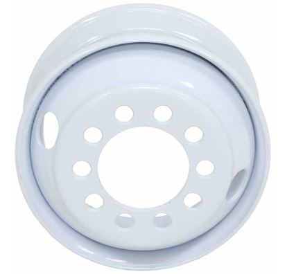 BW22213 - RTX Steel Wheel ST 22.5X8.25 10X285.75 168mm White -  RTX Wheels Canada
