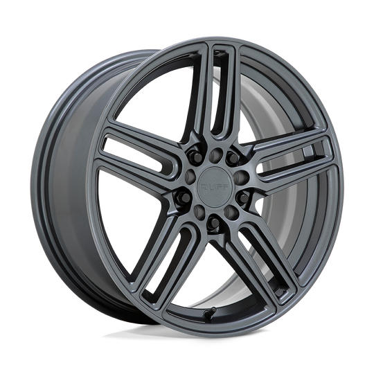 1775RDN385D84G72 - Ruff Nitro 17X7.5 5X108 / 5X114.3 38mm Gloss Gunmetal - Ruff Wheels Canada