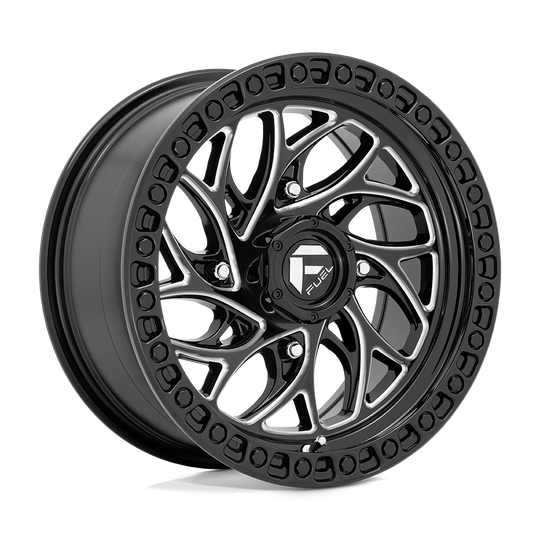 D7411500A555 - Fuel Off-Road D741 Runner 15X10 4X156 0mm Gloss Black Milled - Fuel Off-Road Wheels Canada