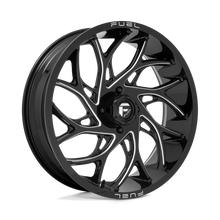 Charger l'image dans la galerie, D7412270A544 - Fuel Off-Road D741 Runner 22X7 4X156 13mm Gloss Black Milled - Fuel Off-Road Wheels Canada