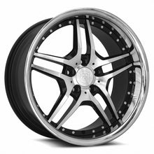 Load image into Gallery viewer, RW0219955xx25BK-51240 - MRR RW2 19X9.5 5X112 40MM Black Chrome Lip - MRR Wheels Canada