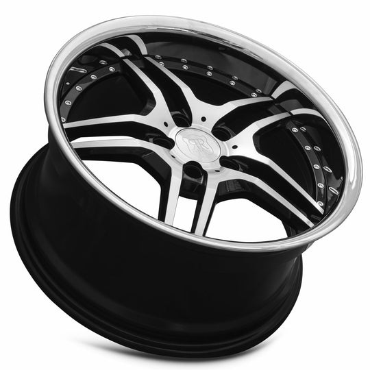 RW0219955xx25BK-51440 - MRR RW2 19X9.5 5X114.3 40MM Black Chrome Lip - MRR Wheels Canada