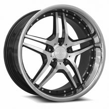 Charger l'image dans la galerie, RW0220A05xx25BK-51240 - MRR RW2 20X10 5X112 40MM Black Chrome Lip - MRR Wheels Canada