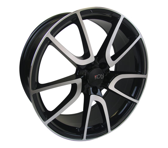 Ikon Replica RWM34 18X8 5X112 35mm Black Machined Face