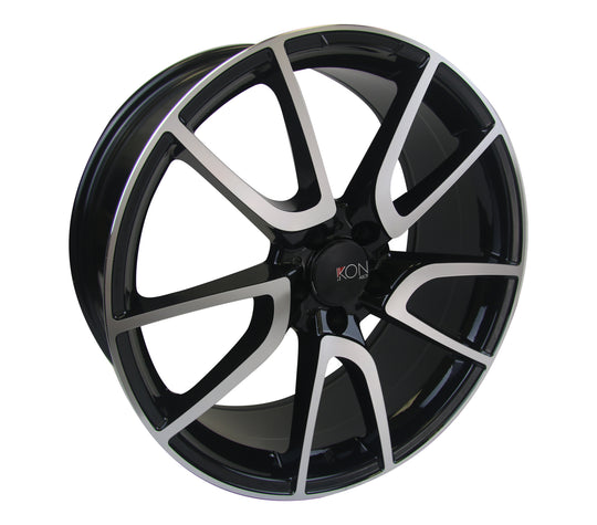 Ikon Replica RWM34 20X8.5 5X112 35mm Black Machined Face