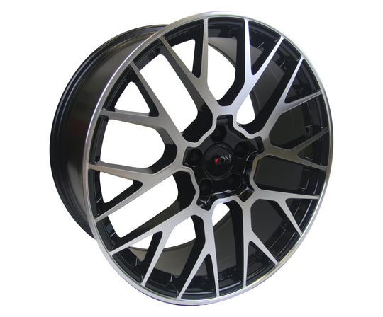 Ikon Replica RWP09 20X8.5 5X112 25mm Black Machined Face