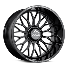 Charger l'image dans la galerie, RAMPAGE-22287GBM - Lock Extreme Rampage 22X12 8X170 ET -44mm Gloss Black Milling - Lock Extreme Wheels Canada