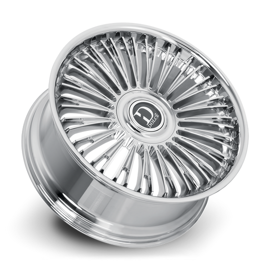 RAZZO-241000C25 - Dolce Luxury Razzo 24X10 Blank ET 25mm Chrome - Dolce Luxury Wheels Canada