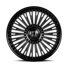 Load image into Gallery viewer, RAZZO-241000GLMBF25 - Dolce Luxury Razzo 24X10 Blank ET 25mm Glossy Black Lip Matte Black Face - Dolce Luxury Wheels Canada