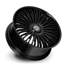 Load image into Gallery viewer, RAZZO-241000GLMBF25 - Dolce Luxury Razzo 24X10 Blank ET 25mm Glossy Black Lip Matte Black Face - Dolce Luxury Wheels Canada