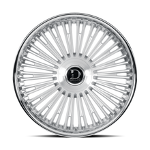 Load image into Gallery viewer, RAZZO-241000GSBF25 - Dolce Luxury Razzo 24X10 6X139.7 ET 25mm Glossy Silver Brush Face Stainless Lip - Dolce Luxury Wheels Canada
