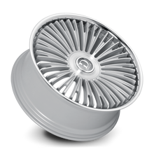Charger l'image dans la galerie, RAZZO-229500GSBF - Dolce Luxury Razzo 22X9.5 6X139.7 ET 35mm Glossy Silver Brush Face Stainless Lip - Dolce Luxury Wheels Canada