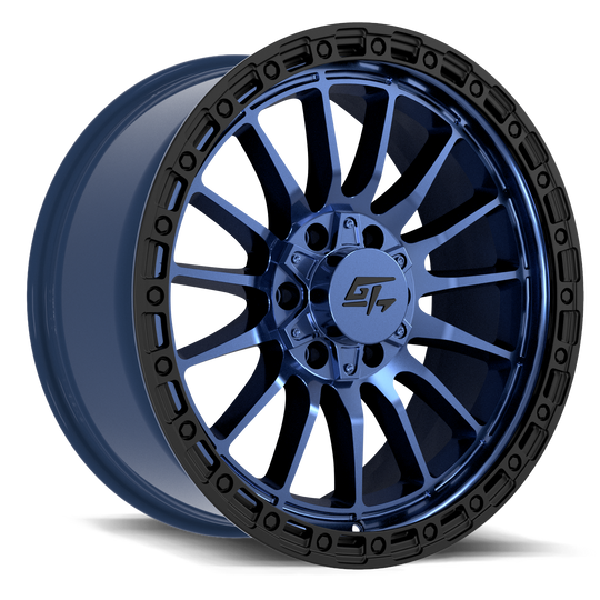 GT3034170912126 - GT Offroad Renegade 17X9 5X127 / 5X139.7 ET 12mm Midnight Blue with Black Ring - GT Offroad Wheels Canada