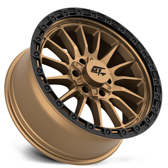 GT30212010181811 - GT Offroad Renegade 20X10 8X165.1 ET -18mm Matte Bronze with Black Ring - GT Offroad Wheels Canada