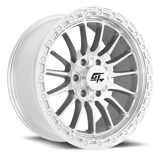 GT3018201012186 - GT Offroad Renegade 20X10 5X127 / 5X139.7 ET -18mm Hyper Silver Machined Face - GT Offroad Wheels Canada