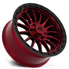 Charger l'image dans la galerie, GT3033180912126 - GT Offroad Renegade 18X9 5X127 / 5X139.7 ET 12mm Red Anodized with Black Ring - GT Offroad Wheels Canada
