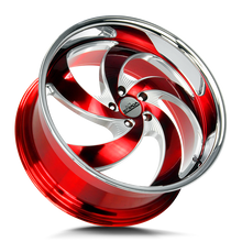 Load image into Gallery viewer, C05251515RMLSS - Strada Street Classics C05 Retro 5 22X9 5X115 15mm Candy Red Milled Ss Lip - Strada Street Classics Wheels Canada