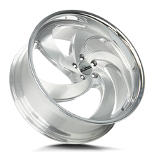 Load image into Gallery viewer, C05051435BFSMLSS - Strada Street Classics C05 Retro 5 20X8.5 5X114.3 35mm Brushed Face Silver Milled Ss - Strada Street Classics Wheels Canada