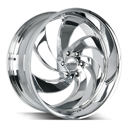 C06663526C - Strada Street Classics C06 Retro 6 26X10 6X135 26mm Chrome - Strada Street Classics Wheels Canada
