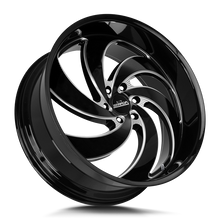 Load image into Gallery viewer, C06400015GBML - Strada Street Classics C06 Retro 6 24X10 BLANK 15mm Gloss Black Milled - Strada Street Classics Wheels Canada