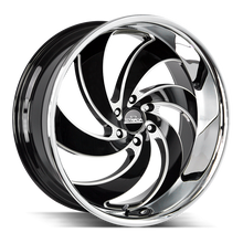 Load image into Gallery viewer, C06400015GBML - Strada Street Classics C06 Retro 6 24X10 BLANK 15mm Gloss Black Milled - Strada Street Classics Wheels Canada