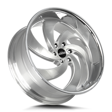 Load image into Gallery viewer, C06400015BFSMLSS - Strada Street Classics C06 Retro 6 24X10 BLANK 15mm Brushed Face Silver Milled Ss - Strada Street Classics Wheels Canada