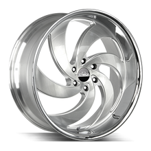 Charger l'image dans la galerie, C06600015BFSMLSS - Strada Street Classics C06 Retro 6 26X10 BLANK 15mm Brushed Face Silver Milled Ss - Strada Street Classics Wheels Canada