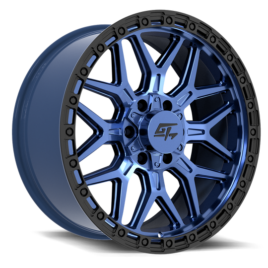 GT3134180912126 - GT Offroad Revolt 18X9 5X127 / 5X139.7 ET 12mm Midnight Blue with Black Ring - GT Offroad Wheels Canada