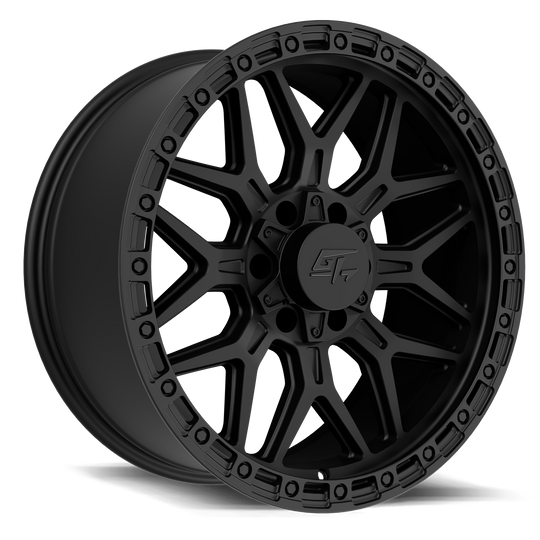 GT3102180916129 - GT Offroad Revolt 18X9 6X135 / 6X139.7 ET 12mm Matte Black - GT Offroad Wheels Canada