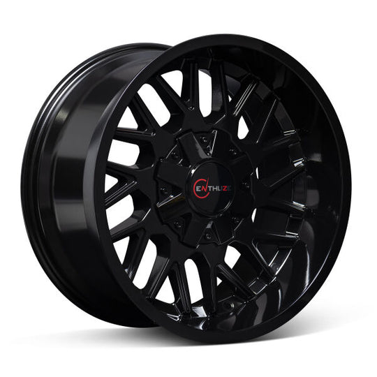 ENTP803A-2090X18 - Enthuze Revolver 20X9 8X180 18mm Gloss Black - Enthuze Wheels Canada