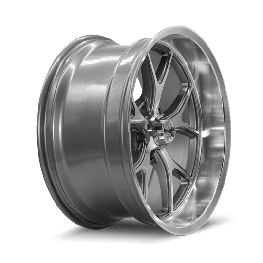 661-2173GGD - Ridler 661 20X10 5X127 /  ET 0mm Gloss Grey with Diamond Cut Face And Lip - Ridler Wheels Canada