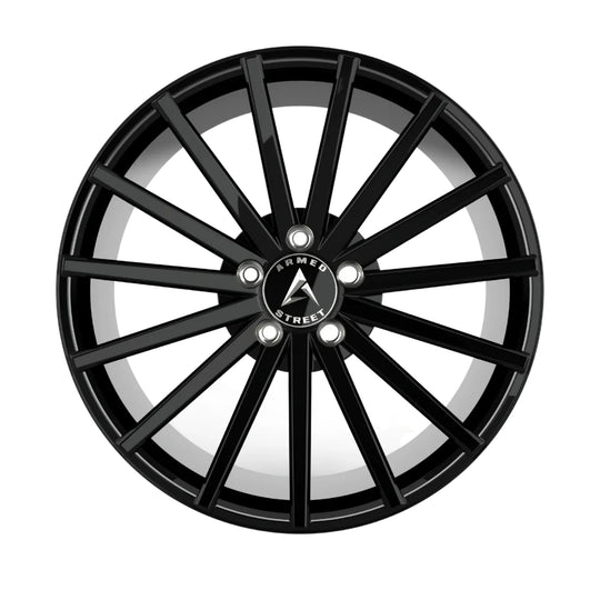 B151-1985-16-115 - Armed Street Rival 19X8.5 5X114.3 ET 32mm Gloss Black - Armed Street Wheels Canada
