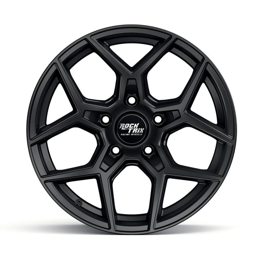 V10118 - Rocktrix RT105 17X9 5X127 -12mm Matte Black - Rocktrix Wheels Canada