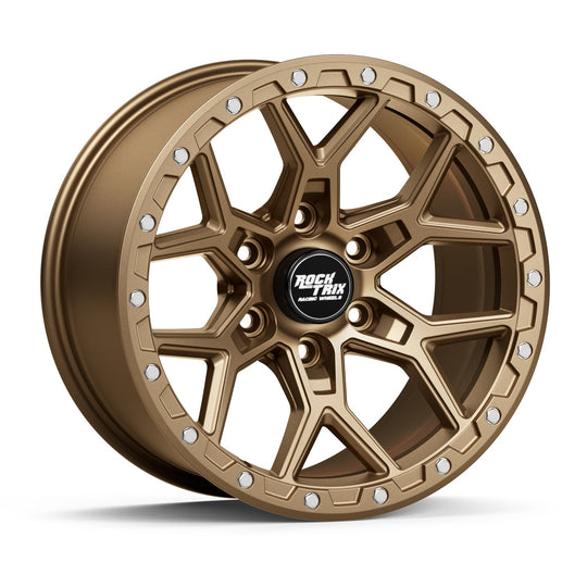 V10121 - Rocktrix RT107 17X9 6X139.7 -12mm Bronze - Rocktrix Wheels Canada