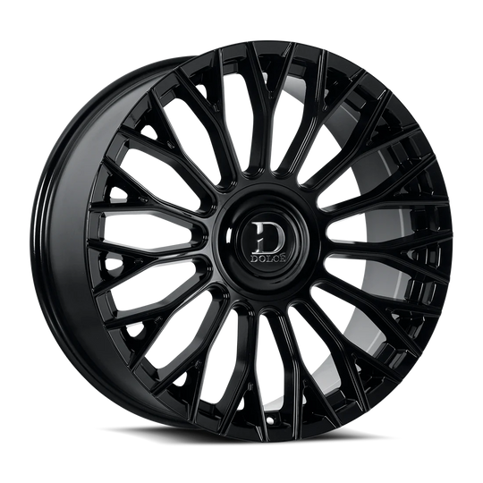ROMA-241036GB - Dolce Luxury Roma 24X10 6X135 / 6X139.7 ET 35mm Gloss Black - Dolce Luxury Wheels Canada