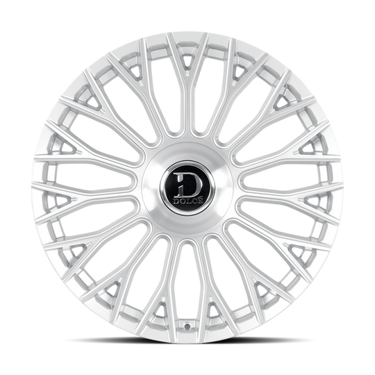ROMA-241000GSBF - Dolce Luxury Roma 24X10 Blank ET 35mm Gloss Sliver Brush Face - Dolce Luxury Wheels Canada