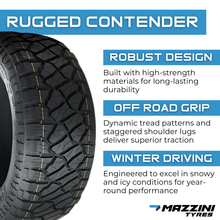 Load image into Gallery viewer, MZ33X125020LTRT 33X12.50R20LT Mazzini Rugged Contender 114Q Mazzini Tires Canada