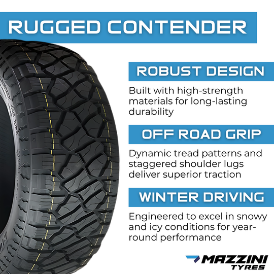MZ2657017LTRT-2PK LT265/70R17 Mazzini Rugged Contender 121/118Q Mazzini Tires Canada