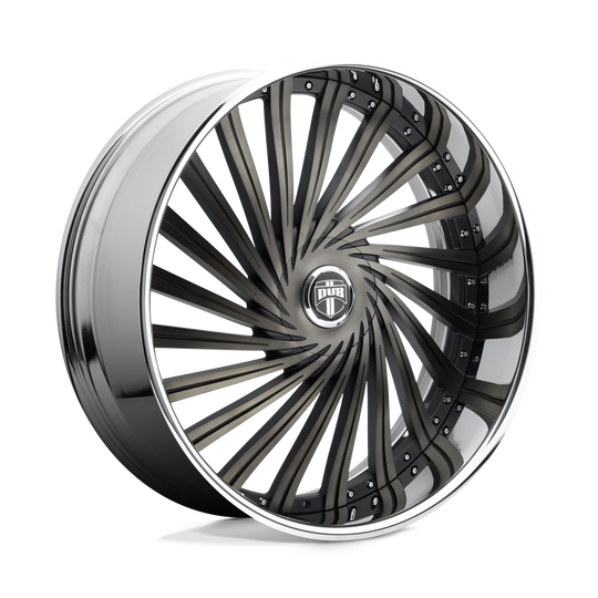 S241289008+05 - DUB S241 Dazed 28X9 5X127 / 5X120.65 5mm Matte Black Double Dark Tint - DUB Wheels Canada