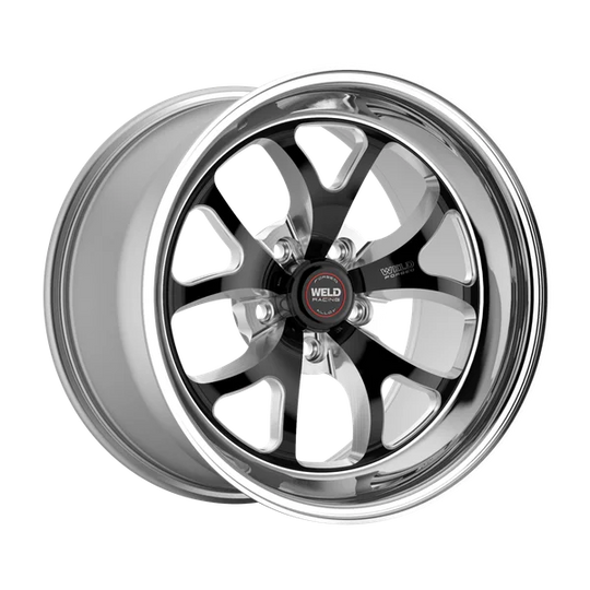 76MB7105J73A - Weld Racing S76 17X10.5 5X112 ET 39mm Black Center - Polished Shell - Weld Racing Wheels Canada