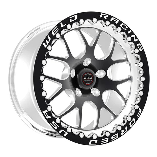 77LB7110X74F - Weld Racing S77 Beadlock 17X11 6X127 ET 36mm Black Center - Polished Shell - Weld Racing Wheels Canada