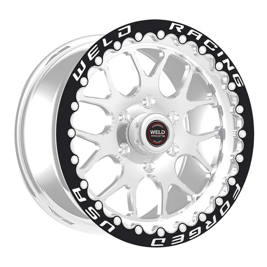 77LP7110X74G - Weld Racing S77 HD Beadlock 17X11 6X127 ET 36mm Polished Center - Polished Shell - Weld Racing Wheels Canada