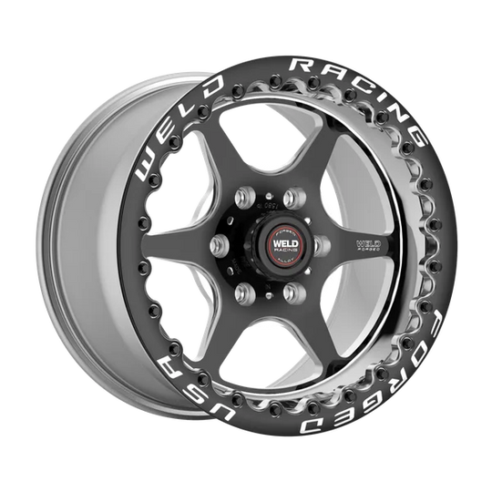 79LB7095Y62F - Weld Racing S79 HD Beadlock 17X9.5 6X135 ET 24mm Black Center - Polished Shell - Weld Racing Wheels Canada