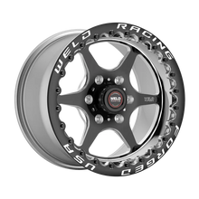 Load image into Gallery viewer, 79LB7095E57F - Weld Racing S79 HD Beadlock 17X9.5 6X139.7 ET 11mm Black Center - Polished Shell - Weld Racing Wheels Canada