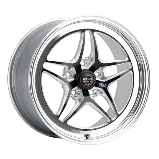 81LB7090A60A - Weld Racing S81 17X9 5X114.3 ET 25mm Black Center - Polished Shell - Weld Racing Wheels Canada