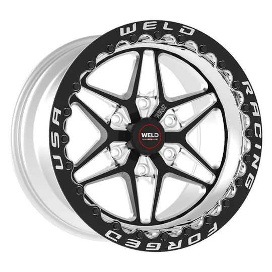 81LB7110X74F - Weld Racing S81 HD Beadlock 17X11 6X127 ET 36mm Black Center - Polished Shell - Weld Racing Wheels Canada
