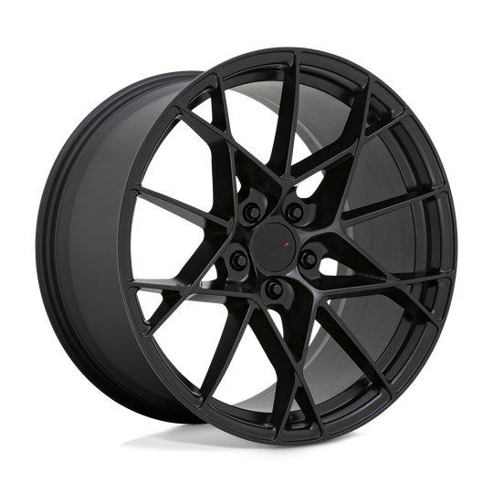 2090STR205114B76 - TSW Sector 20X9 5X114.3  20mm Semi Gloss Black - TSW Wheels Canada