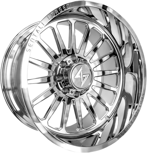 SF224148376BRM - Sentali Forged SF-2 24X14 8X170 -76mm Brushed Milled - Sentali Forged Wheels Canada
