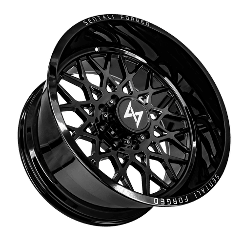 SF524126244GB - Sentali Forged SF-5 24X12 6X139.7 -44mm Gloss Black - Sentali Forged Wheels Canada