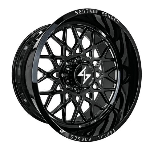 SF524165199GB - Sentali Forged SF-5 24X16 5X127 -99mm Gloss Black - Sentali Forged Wheels Canada
